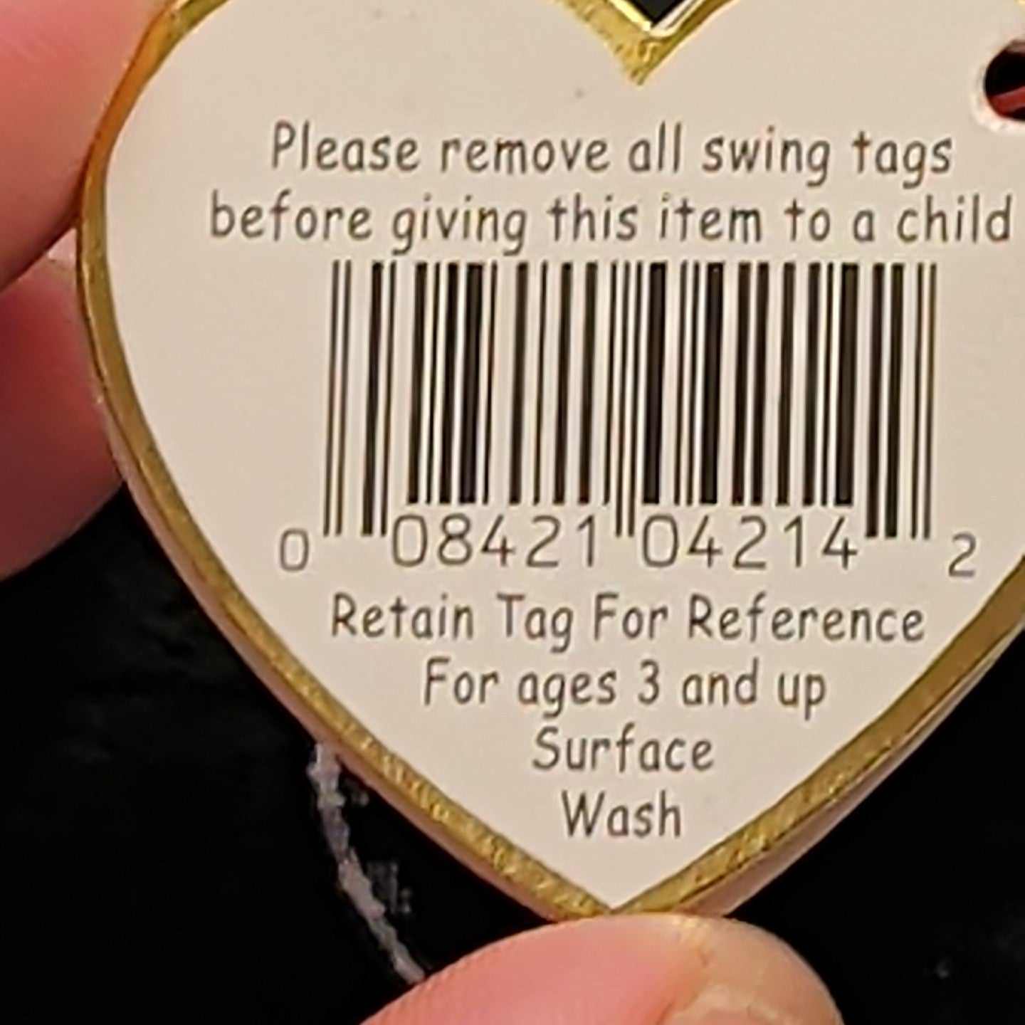 Ty Beanie Baby Luke the Black Labrador Retired 1999 WMT Holographic Tag Vintage