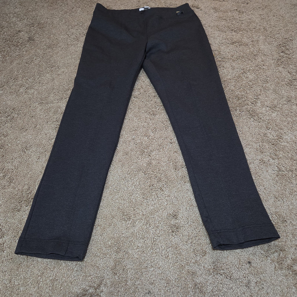 Calvin Klein Pants Womens M Black Slim Fit Ankle Stretch Elastic