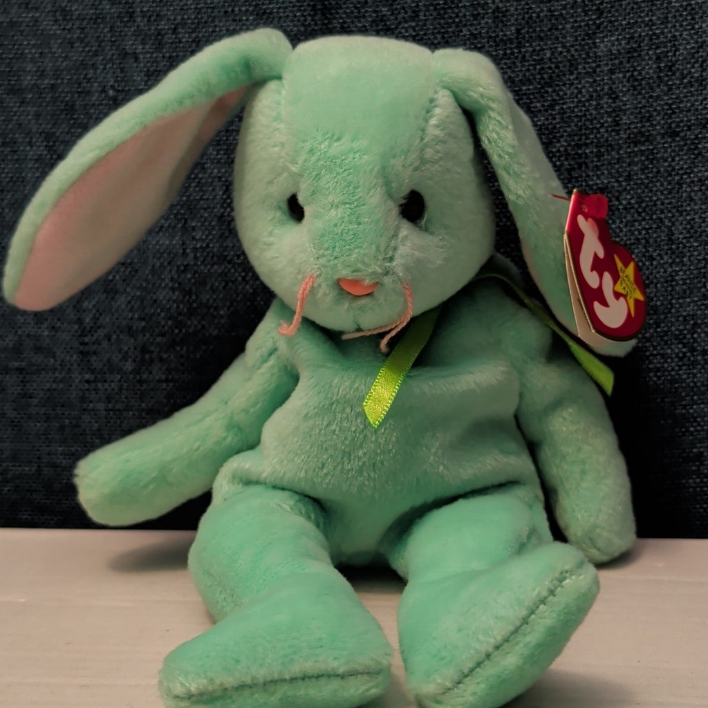 Ty Beanie Baby HIPPITY the Bunny | Retired 1997/1998 | 5th Gen Tag Mint Green