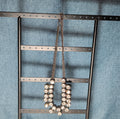 Gunmetal Double Layer Crystal Statement Necklace Edgy Glam