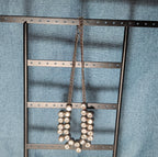 Gunmetal Double Layer Crystal Statement Necklace Edgy Glam