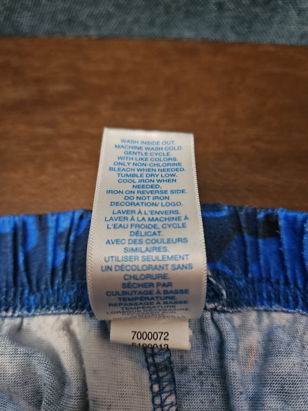 The Children's Place Boys Shark Sleep Shorts Size 7/8 Medium Blue Ocean Pajamas