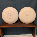 Spode Christmas Tree S3324 England 5.75" Saucers Set 2 Vintage