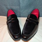 Bruno Marc Men Loafers Size 12 Tuxedo Velvet Patent Black Dress Shoes Slip On