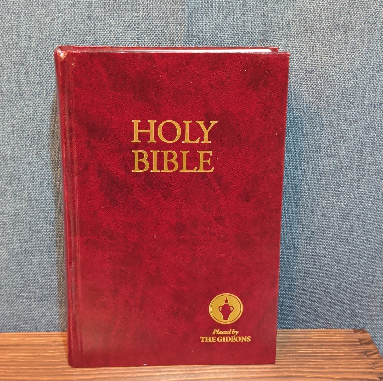 Holy Bible Placed By The Gideons Red Hardcover Book Classic