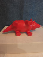 Kid Connection Triceratops Dinosaur Toy Red Blue 7" Long Plastic Figure Toddler