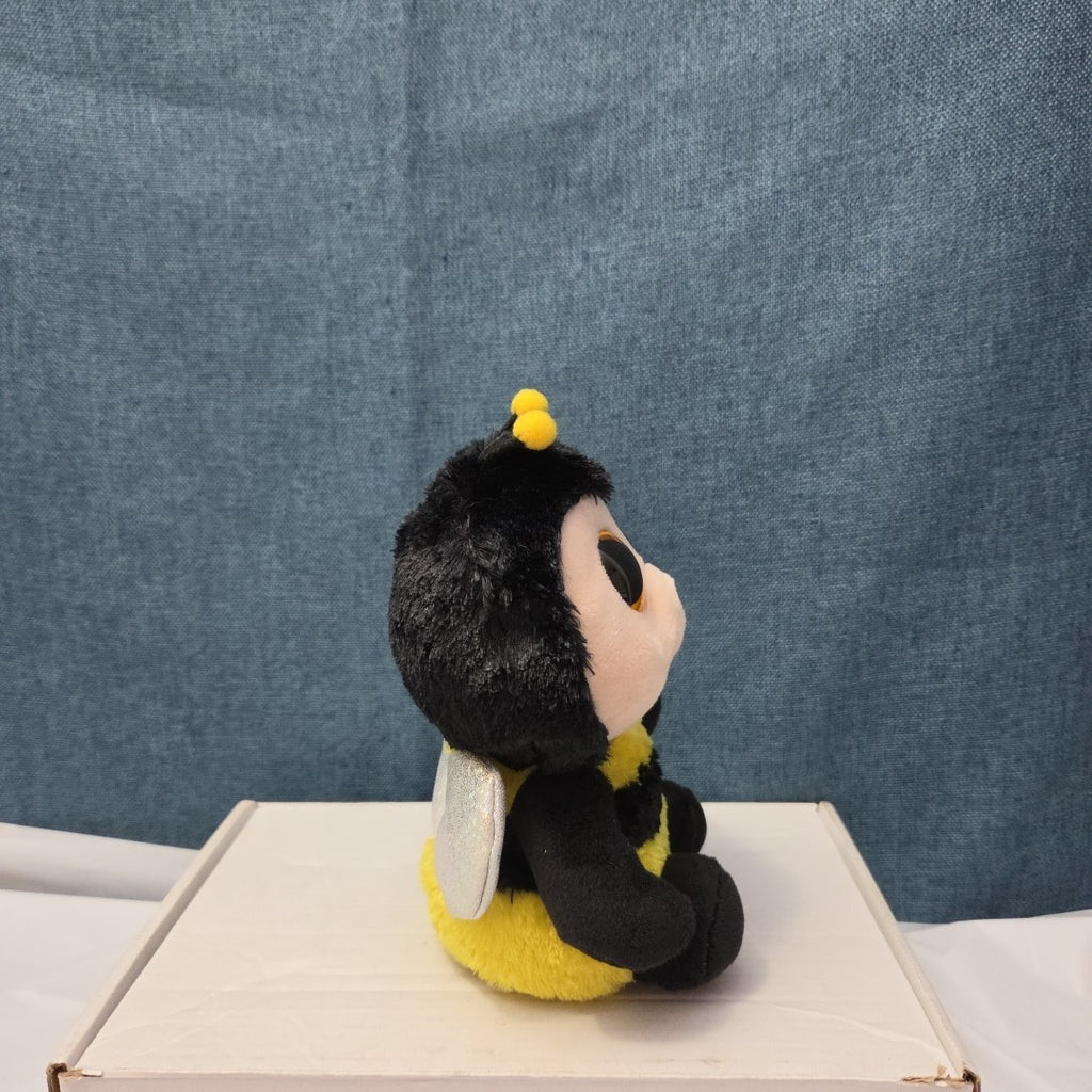 Ty Beanie Boos Buzby the Bee 6" Plush Gold Glitter Eyes Retired 2014 MWMT 36150