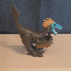 Animal Planet Dino Tower Replacement Raptor Figure Feathered Blue Face Toy