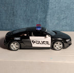 RMZ City Audi R8 Police Car 1/36 Diecast Pull Back Opening Doors PreOwned