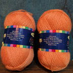 Herrschners Afghan Yarn 2 Ply Coral Rose Acrylic 2 Skein