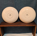 Spode Christmas Tree S3324 England 5.75" Saucers Set 2 Vintage