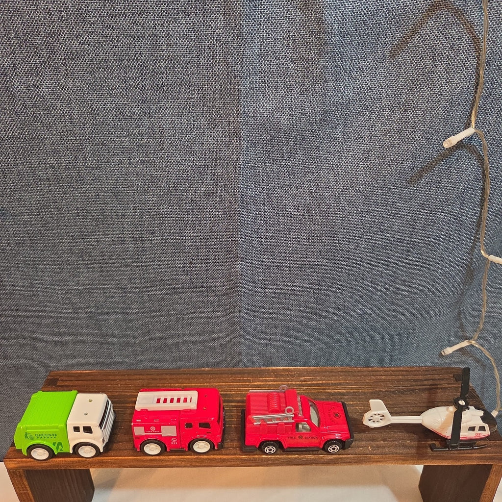 City Rescue Toy Vehicle Lot 4 Fire Truck Copter
