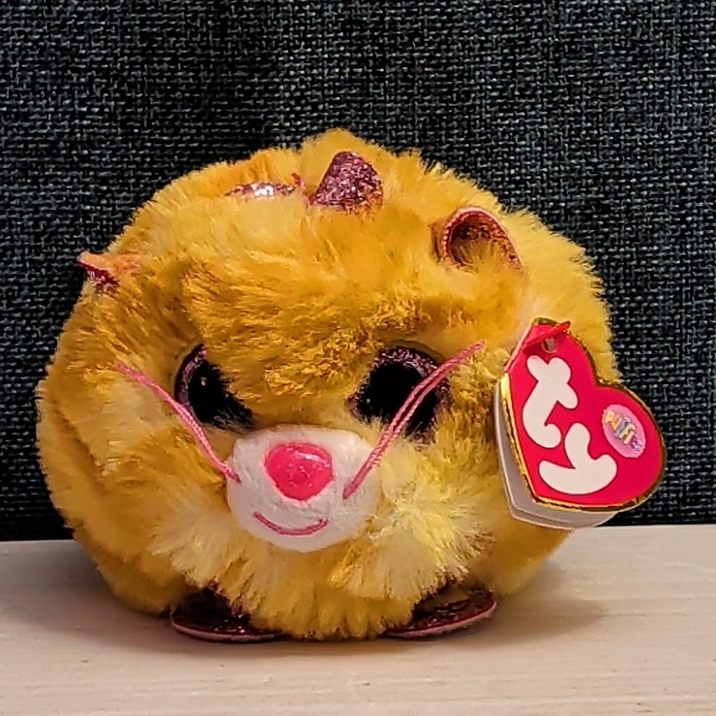 Ty Puffies Tabitha Orange Cat 4" Weighted Plush Toy Always Lands On Feet MWMT