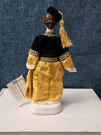 Vintage Evelt Themis Porcelain Doll | Handmade in Greece | Traditional Costume |