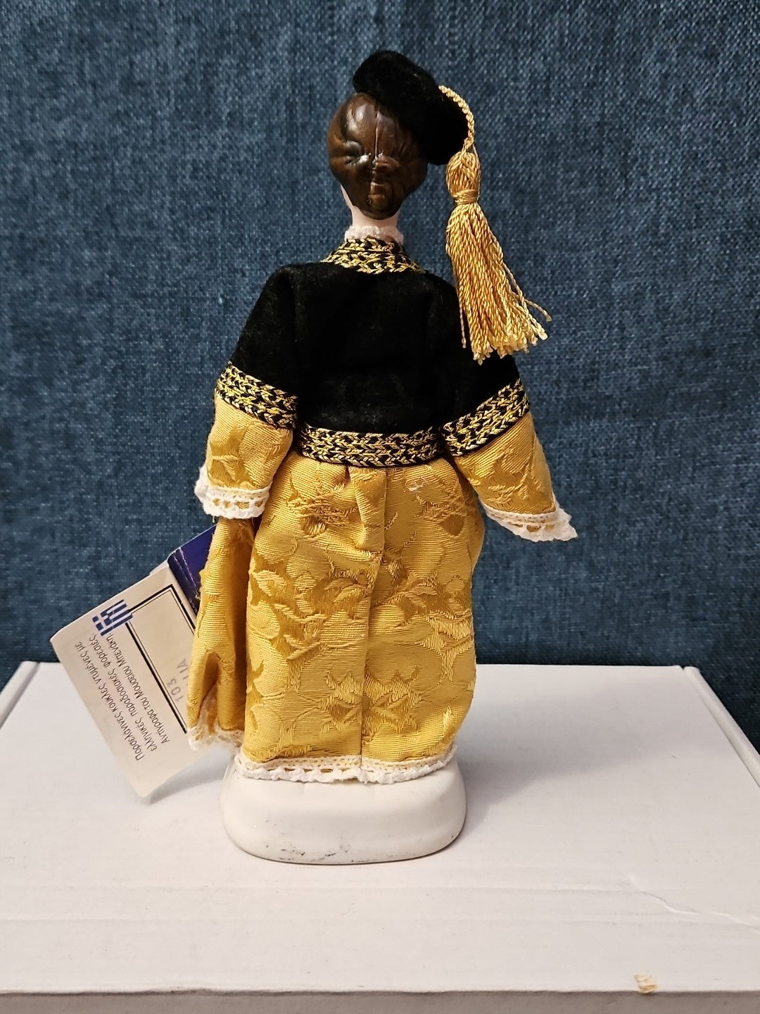 Vintage Evelt Themis Porcelain Doll | Handmade in Greece | Traditional Costume |