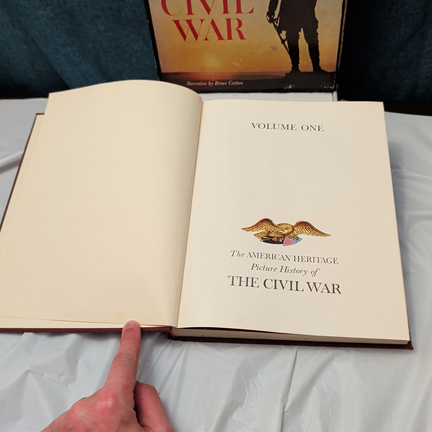 1960 American Heritage Picture History of The Civil War 2-Vol Set Bruce Catton