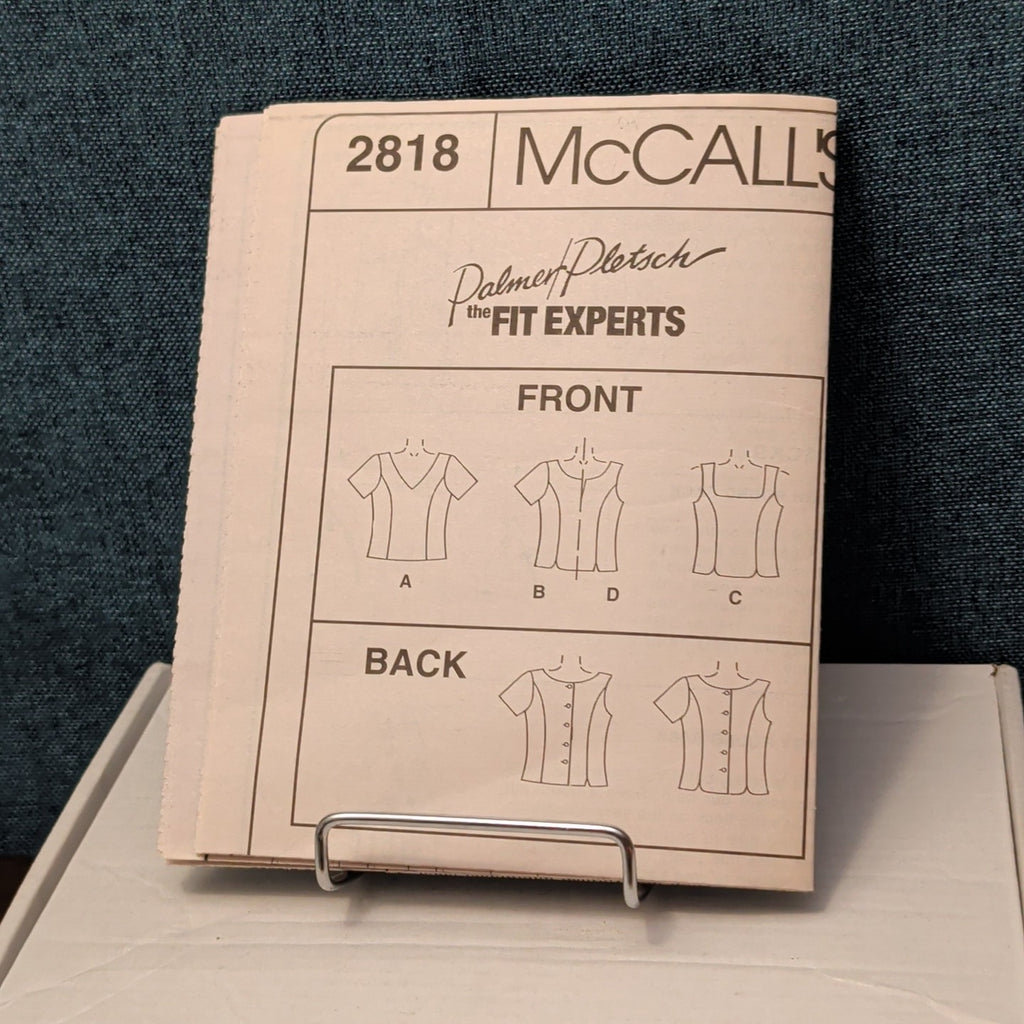 McCall’s 2818 Sewing Pattern Misses Tops Learn To Fit A Full Bust Sz 10-14 Uncut