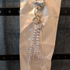 Adorn Beaded Phone Strap Charm Pearl Glass Crystal Y2K Keychain New Card