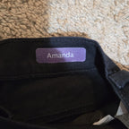 Gloria Vanderbilt Amanda Black Jeans Stretch 14P Short Women Classic