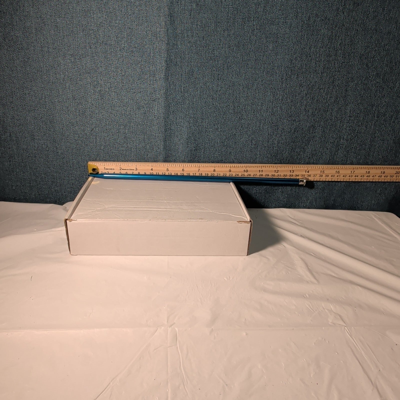 Boye Size 5 Aluminum Knitting Needle 14 Inch Single Point Teal Blue 6328 Vintage