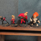 Disney Infinity 1.0 Incredibles 4 Figure Lot Syndrome Dash PVC Loose