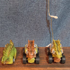 Lot Of 7 Dinosaur Monster Trucks, Vehicles Plastic