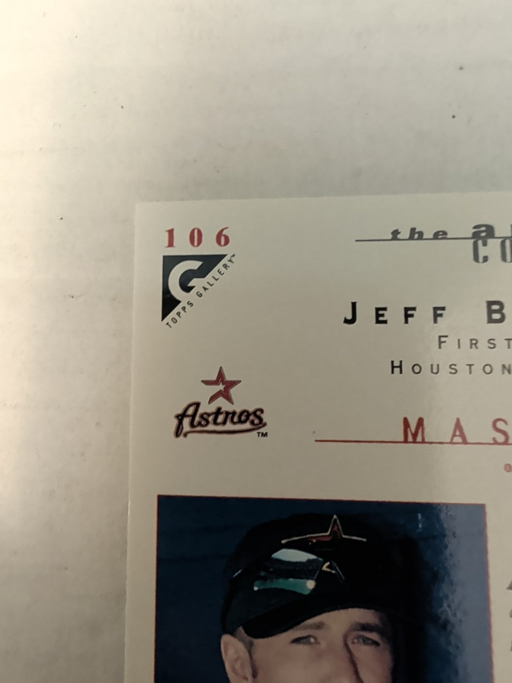 2000 Topps Gallery - Masters of the Game Jeff Bagwell #106