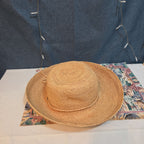 Scala 100% Raffia Wide Brim Sun Hat Natural Straw Summer Beach