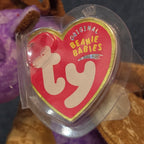 Ty Beanie Baby Legend Purple Dragon Plush Gold Wings 2003