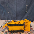 Caterpillar CAT Bulldozer Toy Plastic Construction Vehicle Y2K