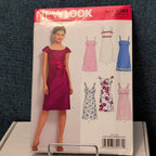 New Look 6749 Sewing Pattern Misses Dress Empire Waist Sizes 6-16 UNCUT Button