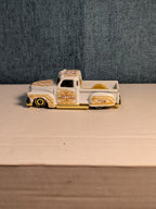 Hot Wheels La Troca | 2021 HW Art Cars White & Gold Lowrider Truck | Loose