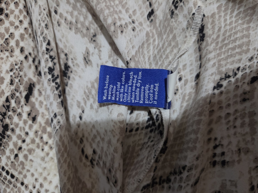 Apt 9 Snakeskin Kimono Cardigan Animal Print Top L/XL Gently Worn RN 73277