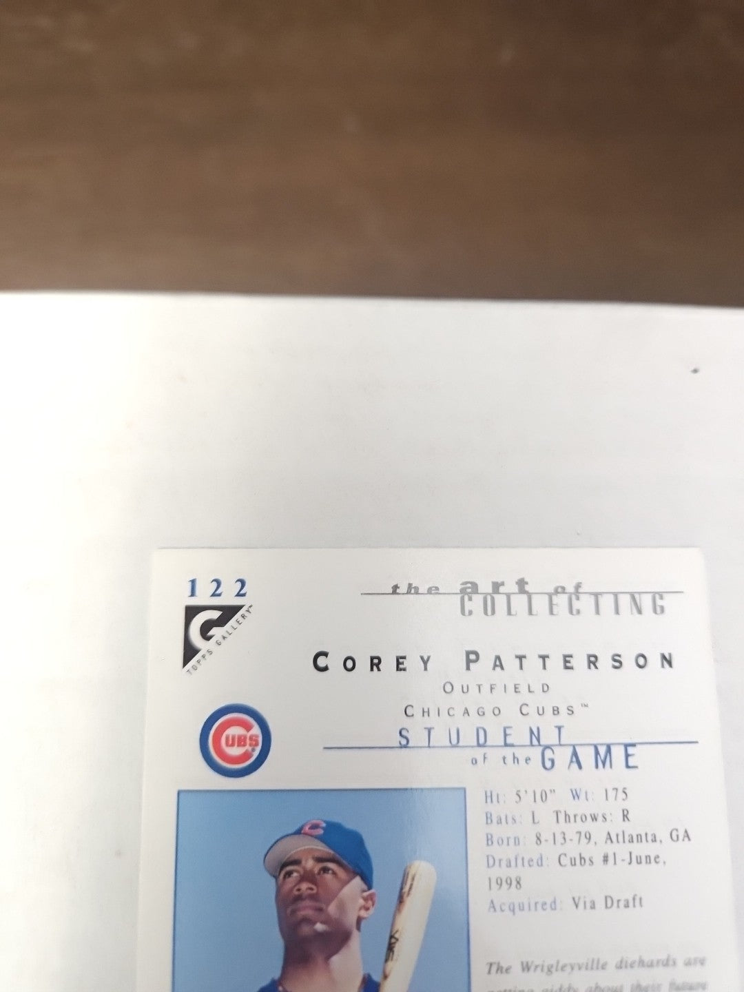 2000 Topps Gallery - Students of the Game Corey Patterson #122
