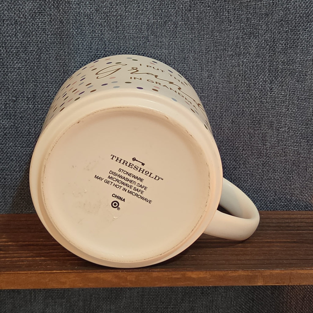 Threshold Grand In Grandma 16oz Stoneware Coffee Mug Dotted