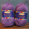 Herrschners Afghan Yarn 2 Ply Grape Purple Acrylic 2 Skein Lot