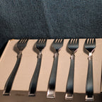 Set of 5 Hampton Silversmiths PORTFOLIO Glossy Forks | 18/0 Stainless 208
