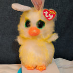 Ty Beanie Boos Coop The Easter Chick Bunny Ears Plush 6" Glitter Eyes NWT
