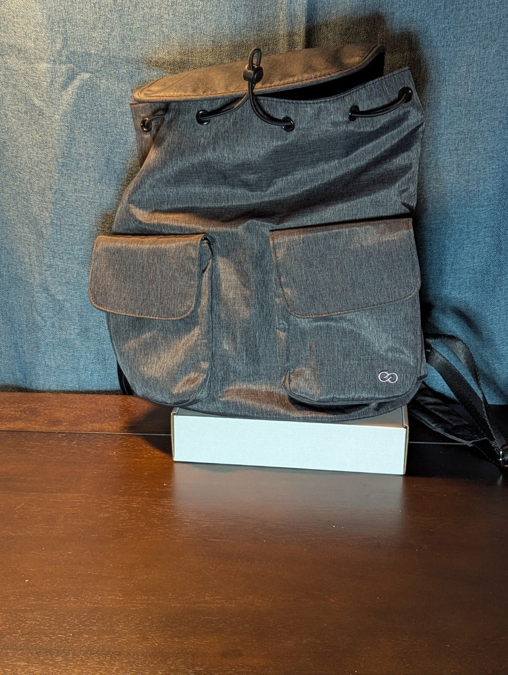 CALIA by Carrie Underwood Backpack Rucksack | Heather Grey Gym Bag | Drawstring