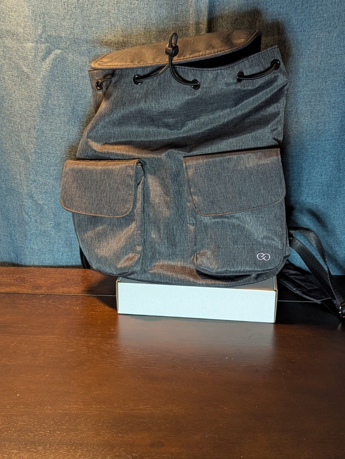 CALIA by Carrie Underwood Backpack Rucksack | Heather Grey Gym Bag | Drawstring