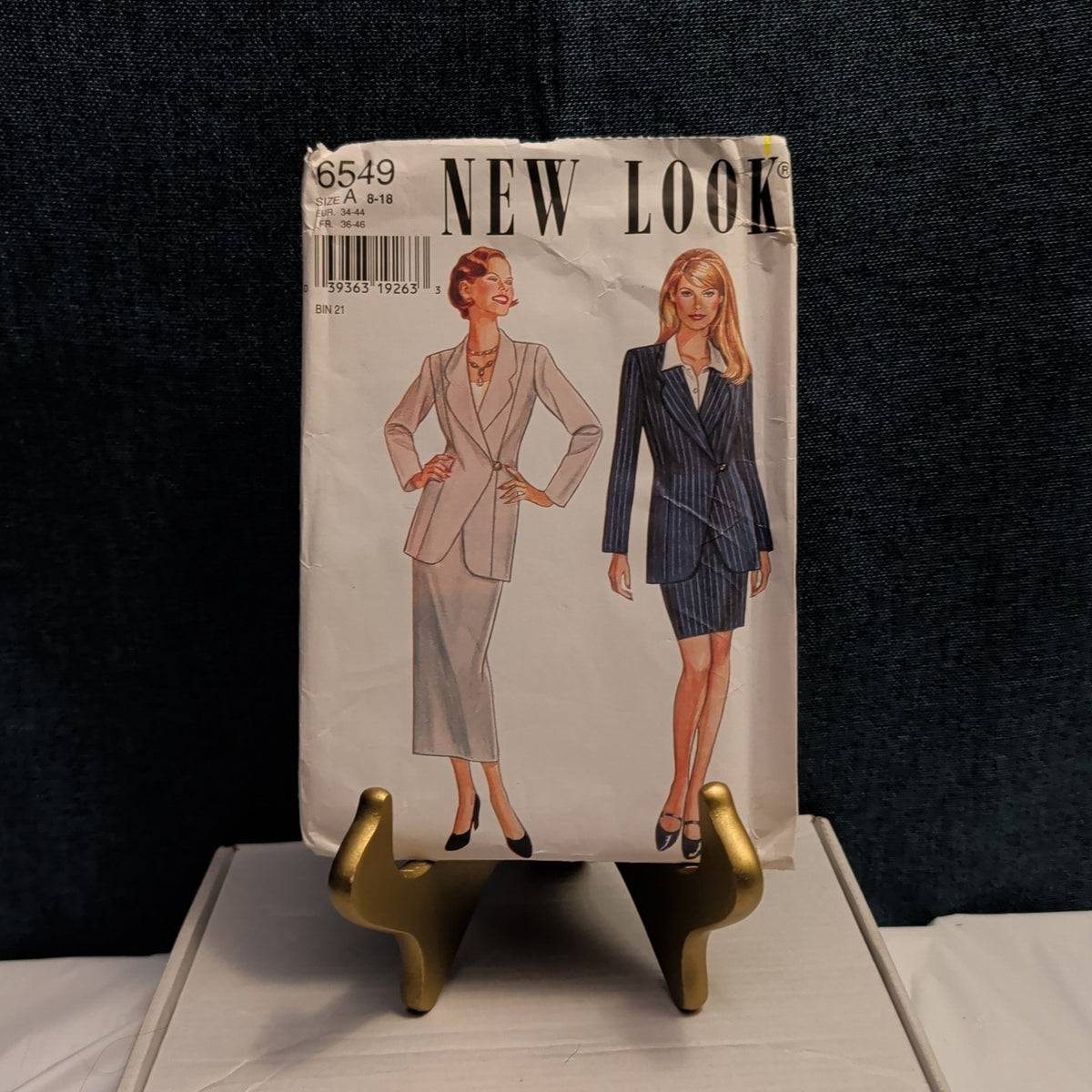 Vintage New Look 6549 & Simplicity 9452 Sewing Pattern Lot - 90s Suit & Wardrobe