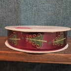 Michaels Holiday Cheer Ribbon Burgundy Christmas Tree 9ft NWT
