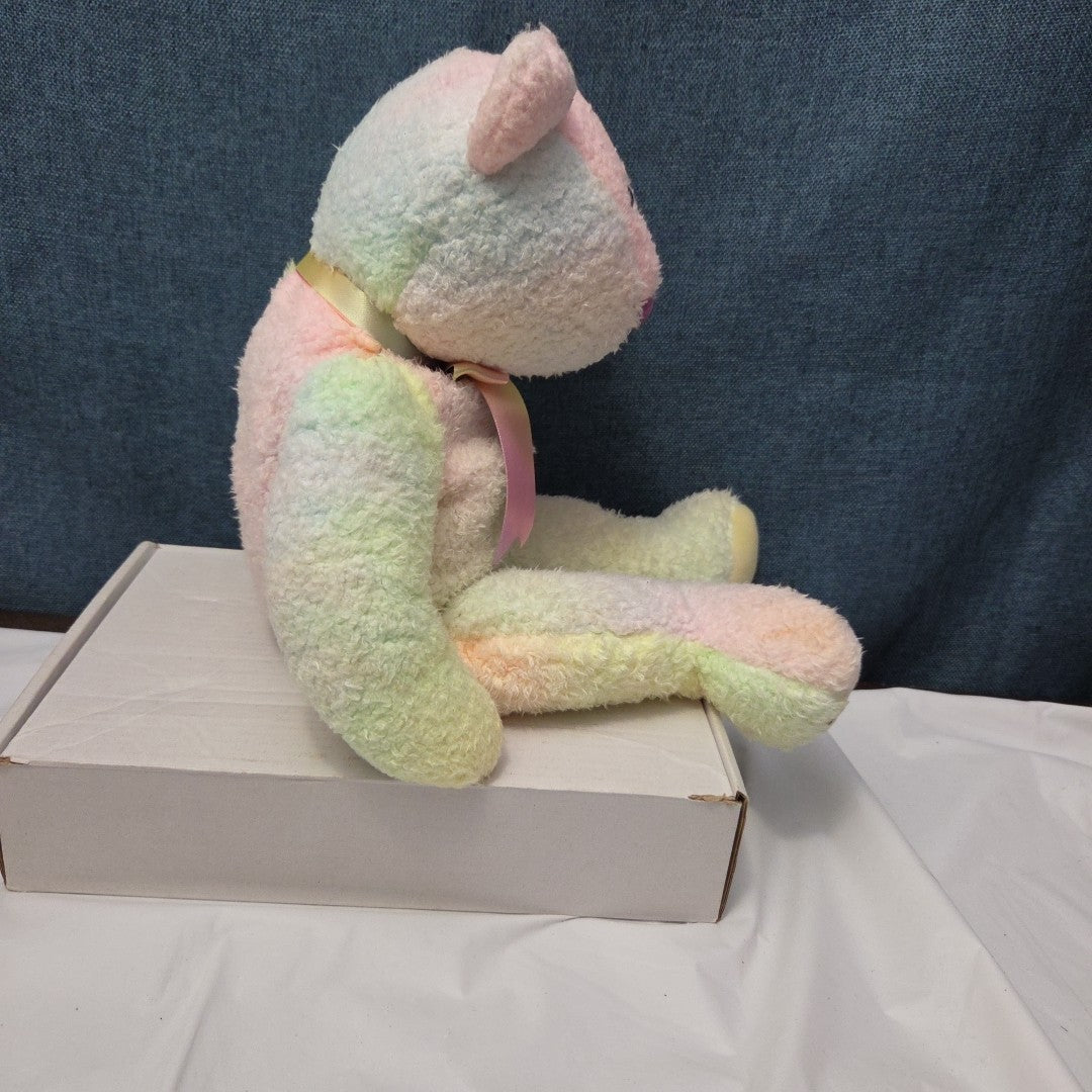 TY Beanie Buddy GROOVY the Bear 1999 | 14" Rainbow Tie-Dye | MWMT Mint Tags