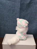 TY Beanie Boos Opal Cat Plush 6" | Pastel Pink & Green Tie Dye Kitty | No Tag