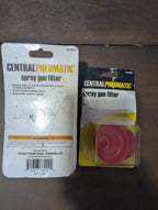 2 Central Pneumatic Inline Spray Gun Filters | Water Trap 1/4" NPT | NOS 88224