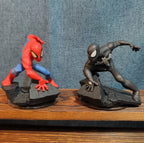 Disney Infinity 2.0 Spider-Man Black Red Suit 2 Figure Lot PVC Loose