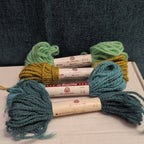 Bucilla Persian Wool Yarn 4 Skeins 3-Ply Needlepoint Crewel Misc Colors