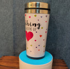 Teacher Work of Love Travel Tumbler 20oz Stainless Acrylic Hot Cold Cup