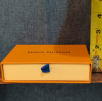 Authentic Louis Vuitton Empty Yellow Drawer Gift Box 5.5x4" Wallet Case