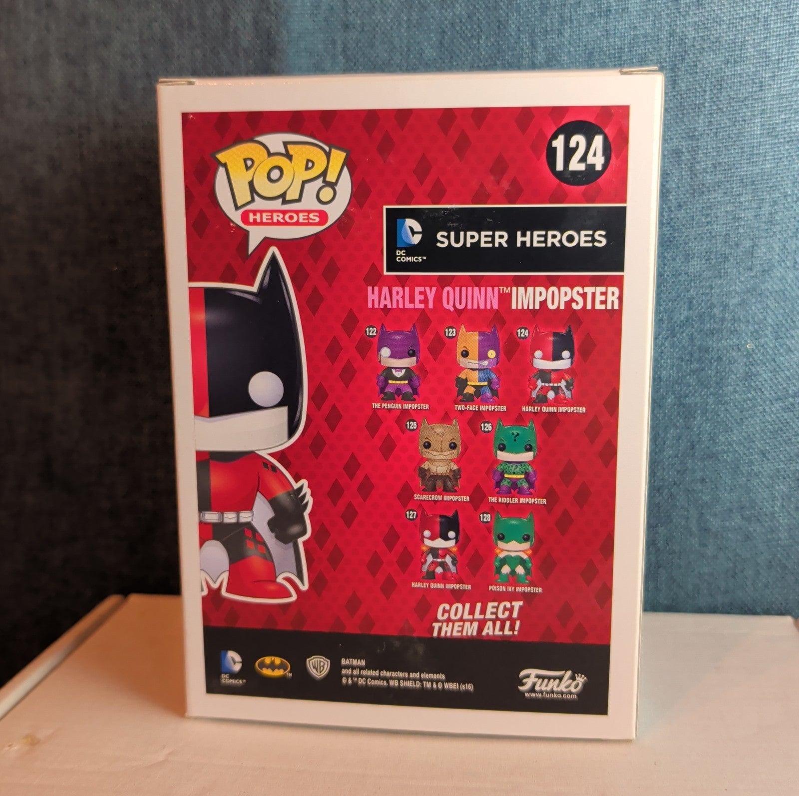 Funko Pop Heroes Harley Quinn Impopster NIB with Protector #124